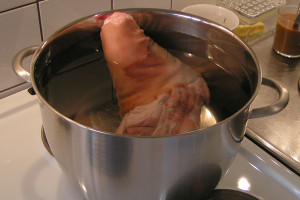 Fresh Pork Leg ready for cooking