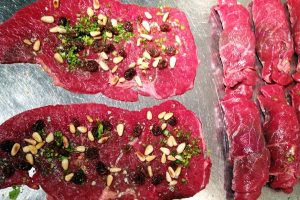 Beef Rolls with Raisins and Pine Nuts