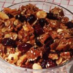 museli with maple syrup and dried cranberries