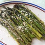 roasted asparagus with parmesan