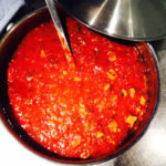 tomato sauce with pork shoulder