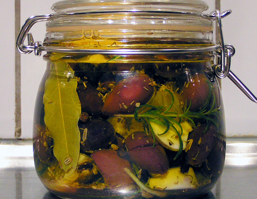 marinated olives