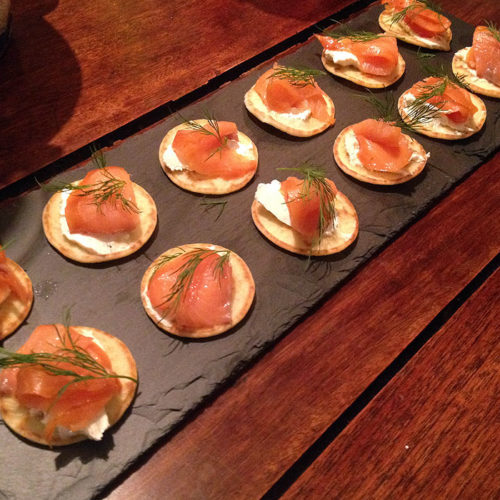 salmon canapes