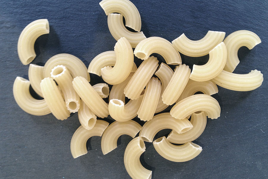 chifferi, gometi, elbow pastas