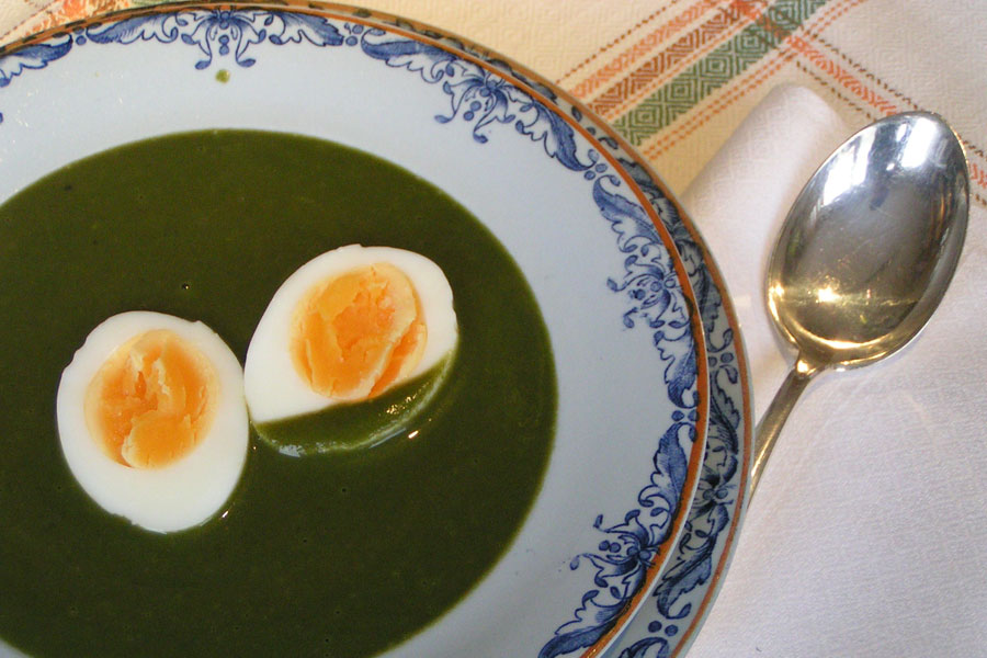 spinach soup / cream of spinach soup