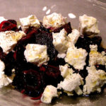 red beet salad with feta cheese