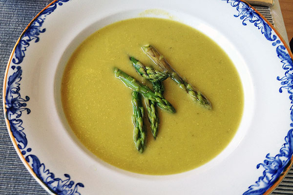 Cream of Asparagus Soup (cold or warm)