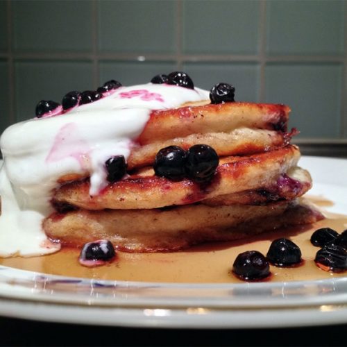ricotta blueberry pancakes