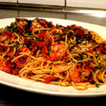Shrimp with Linguini and Tomato